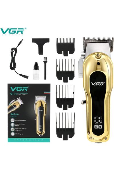 VGR V-680 Metal Hair Cutting Machine Electric Hair Clipper Professional Hair ...