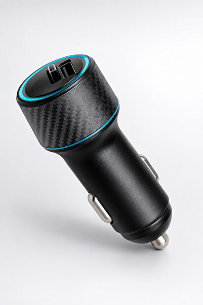 unbranded Dual Fast Car Charger with QC3.0, USB-A, Type-C and Lightning Ports...