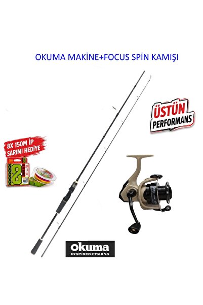 Okuma Outrax OR-4000SGA 1+1BB Olta Makinesi+Focus RD 240cm 5-35gr 2 Parça Spi...