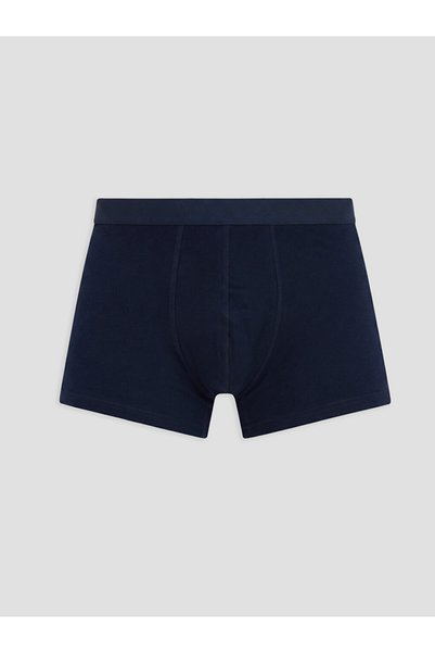 LC Waikiki Navy Blue Cotton Flexible Men's Boxer Briefs 3-Pack