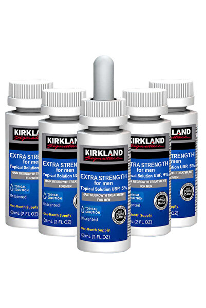 Kirkland Signature Soluție pentru 5 luni, Kirkland, Minoxidil 5%, Tratament î...
