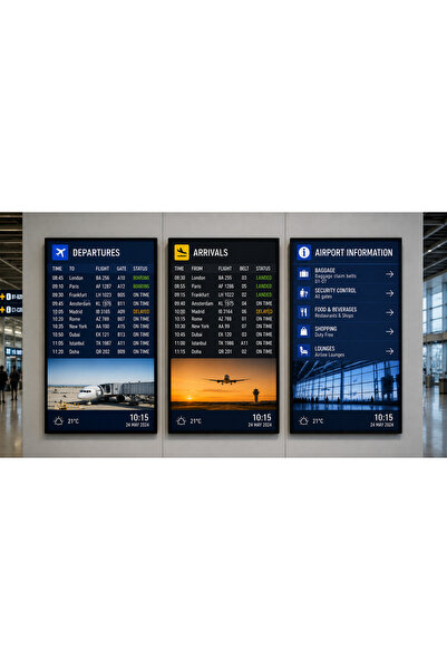 OEM Dijital Menüboard | Videowall 50” | 3x1