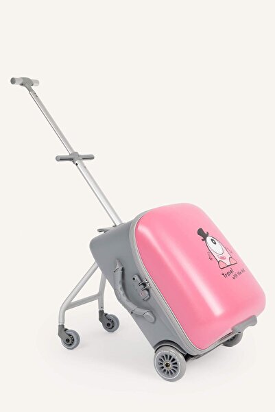 DeFacto Unisex Sert Kapaklı Küçük Boy Açık Pembe Valiz I2812AXNS
