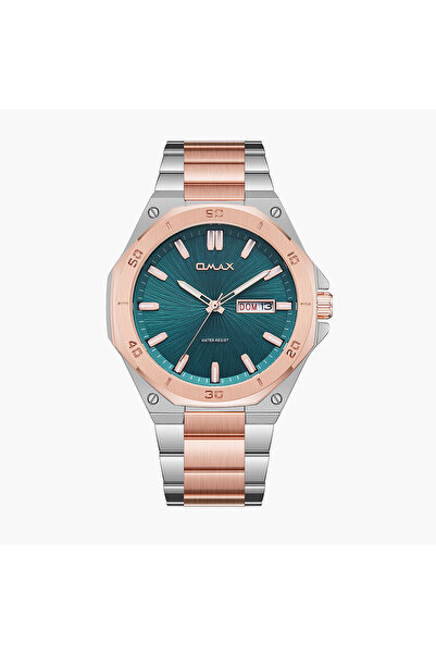 Omax Two-Tone Stainless Steel Men's Watch