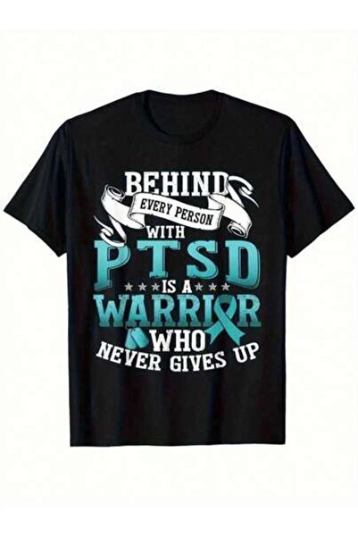 799 Warrior Never Gives Up Motivational T-Shirt - 3X Size Black Tal Health Aw...