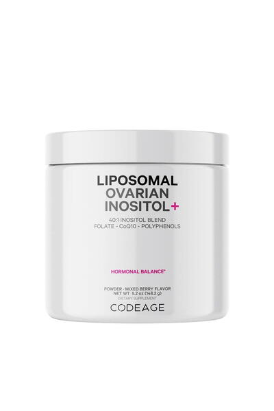 Codeage Liposomal Ovarian Inositol+ ( Myo-Inozitol Ovarian cu Coenzima Q10 si...