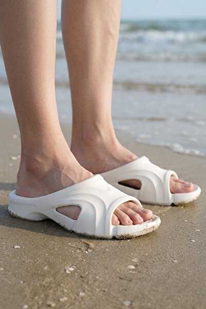 Ka Art Gallery White Daily Balcony Garden Pool Beach Slippers Unisex Slippers