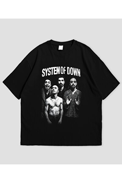 Grafftee Clothing System of down Printed Unisex Oversize T-Shirt