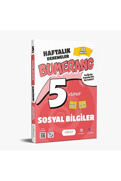 Günay Yayınları 5. SINIF BUMERANG 32 HAFTALIK SOSYAL BİLGİLER DENEME 2026-2027