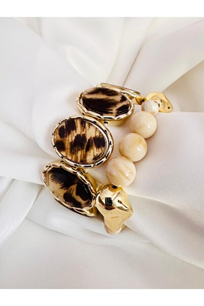 DEVİ fashion Leopard Vip Series 2-Piece Combination Elastic Bracelet