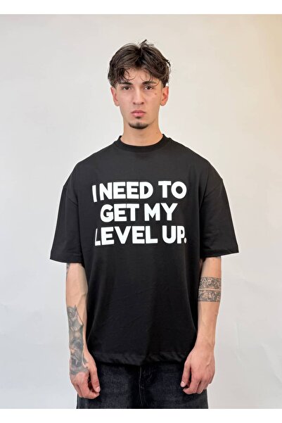 zaee Μπλουζάκι Level UP Oversize με στάμπα