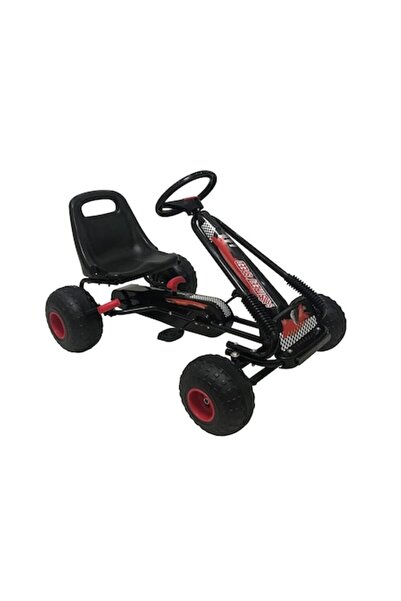 OEM Kart cu pedale Racer Air pentru copii, Scaun reglabil în 2 poziții, Frână...