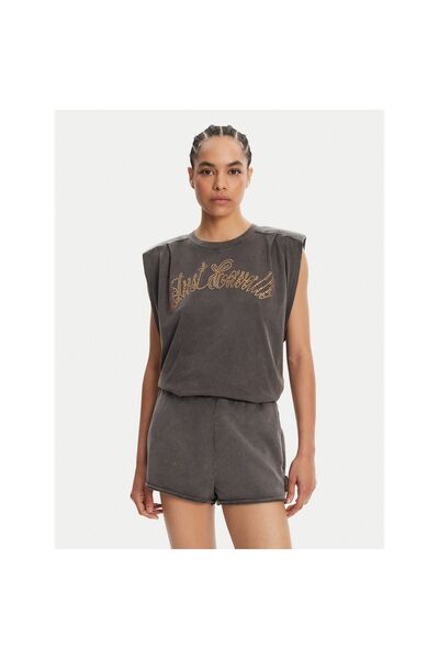 Just Cavalli Tricou de damă 78PAHE10 CJW13 Gri