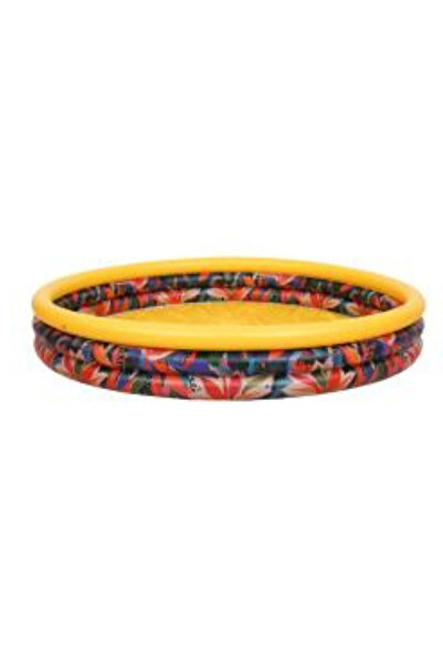 Jilong 160cm Circular Inflatable 3-Ring Kids Pool, Easy Setup, Multicolour