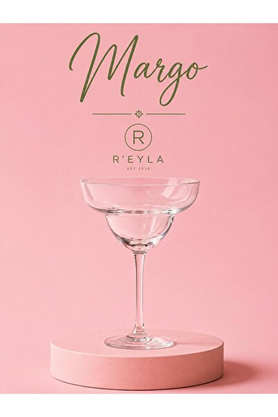 R-EYLA REYLA Margo Premium Margarita Kokteyl Kadehi 400 cc Şeffaf Cam
