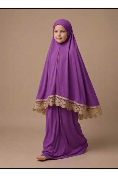 KanatGo Girl's Prayer Set – 2-Piece Worship Set with Headscarf