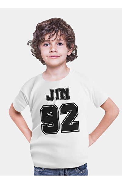 Generic عالم الموضة تيشرت قطن بطباعة عالية الجودة بتصميم BTS JIN92