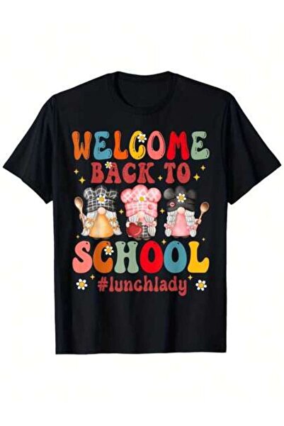 9TAY تي شيرت مضحك لعاملة الكافيتريا - تصميم خاص # LunchLady & Lunchbox Icons،...