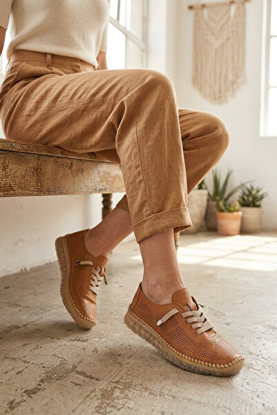 Solly Bio Detox 01 Tan Genuine Leather Women's Shoes