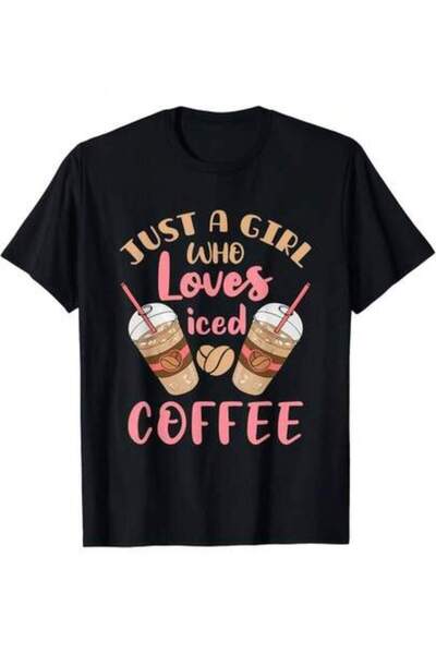Astogria13 تي شيرت للجنسين بتصميم "Just A Who Loves Iced Coffee Cold Brew Cut...