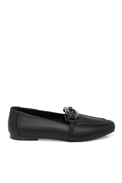 Tergan Siyah Hakiki Deri Kadın Loafer - K25S1AY68358-A23