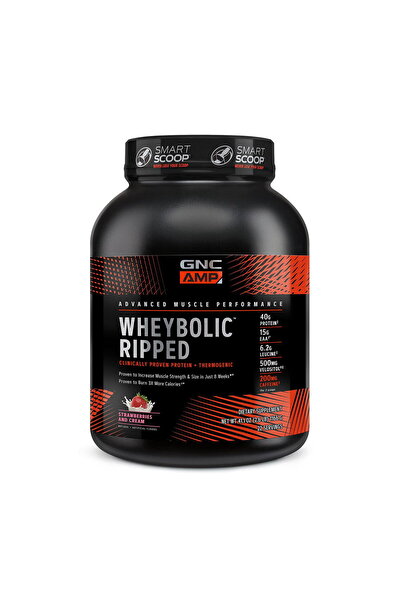 GNC Proteina din Zer cu Aroma de Capsuni Amp Wheybolic Ripped 1166g
