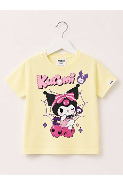 BASKILI KUROMİ KIZ T-SHİRT