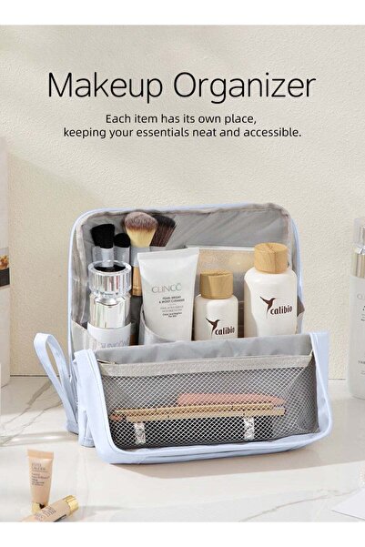 SOFTEN SOTEN Large Capacity Makeup Bag and Makeup Station, Multifunctional Ma...