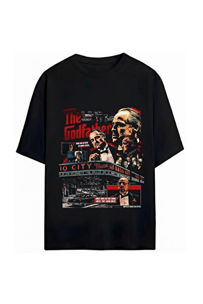 SVART WEAR The Godfather Printed Unisex Oversize 100% Cotton T-Shirt