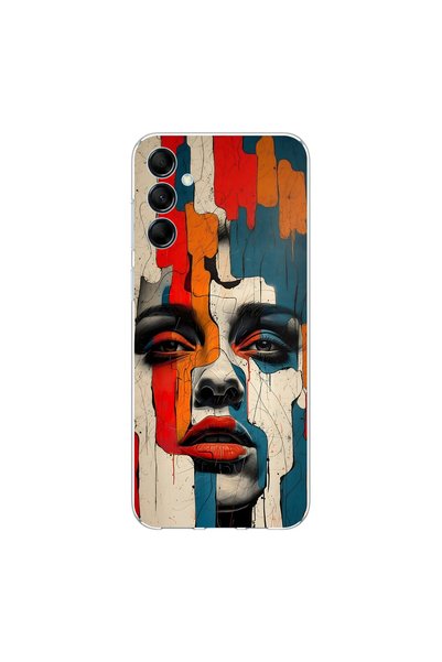 PPKin Samsung Galaxy M14 Compatible Table 7 Design Transparent Case