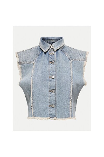 ONLY Vestă de damă 15341021 Albastru