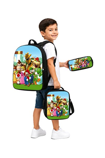 Alcoach Cartoon Backpack Set for Kids, 3-Piece Set (Backpack + Pencil Case + ...