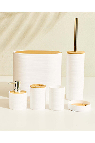REDTAG Off White Bathroom Essential Set (6 Piece)