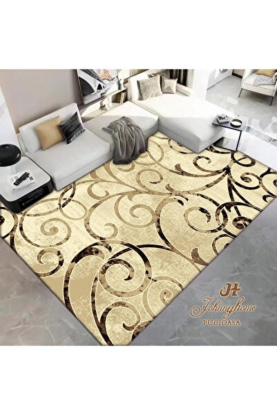CumparaMisim Covor 100x200cm pentru Dormitor si Living, Bej - Maro