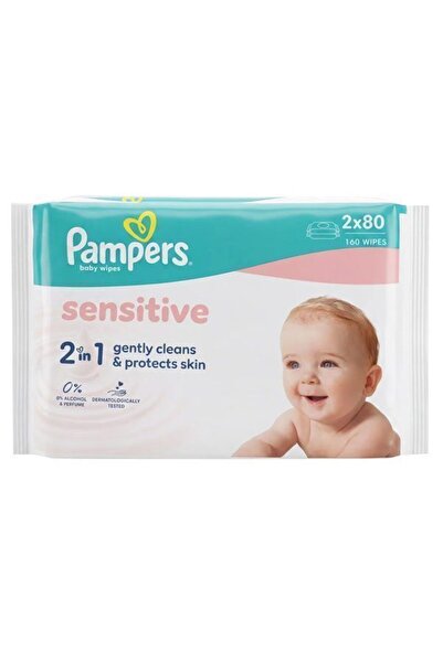 Pampers ΜΩΡΟΜΑΝΤΗΛΑ 2x80τεμ. - (SENSITIVE)