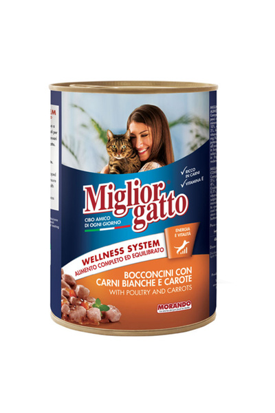 MORANDO MIGLIOR MIGLIOR ΓΑΤΟΤΡΟΦΗ ΚΟΝΣΕΡΒΑ 405gr - (ΚΟΤΟΠΟΥΛΟ-ΚΑΡΟΤΑ-ΓΑΛΟΠΟΥΛΑ)