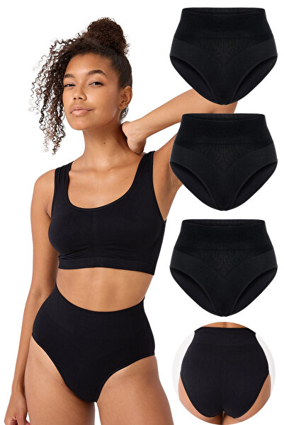 FOREVER MORE 3-Piece Women's Seamless High Waist Shaping Slip Corset Seamless