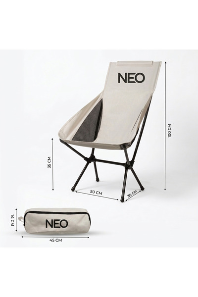 Neo Class Neo Trail Premium Katlanır Kamp Sandalyesi | Kolay Kurulum, 120KG T...
