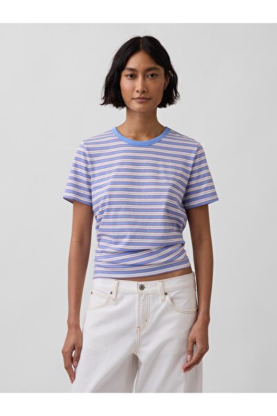GAP Kadın Kırık Beyaz Organik Pamuk VintageSoft T-Shirt