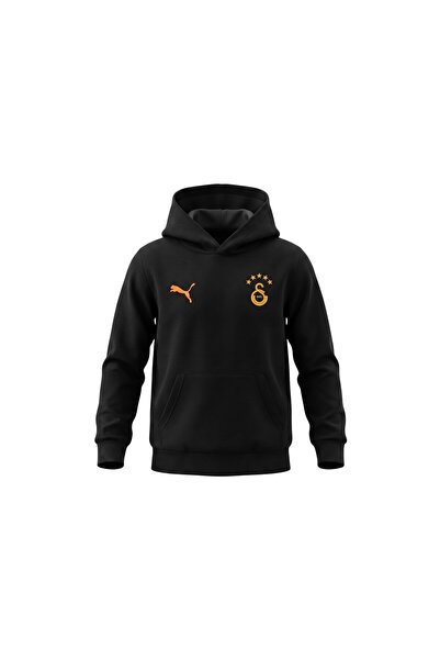 Puma سويت شيرت أسود للأطفال من Gsk Ftbless Hoodie Jr Fl