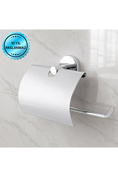 ÇELİK BANYO Fl10-021 - Paper Towel Holder with Cover Chrome