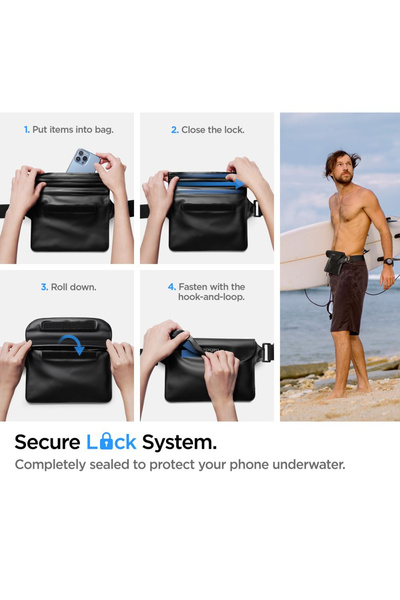 Spigen Husă impermeabilă universală pentru smartphone-uri, Sac impermeabil A621