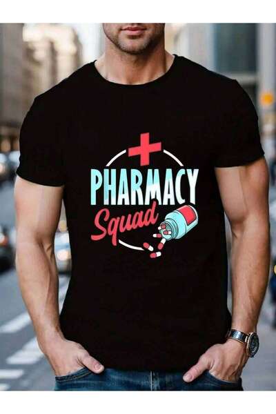 23ERVA 100% Cotton Pharmacy Design For A Pharmacist Women's Men's Black Vacat...
