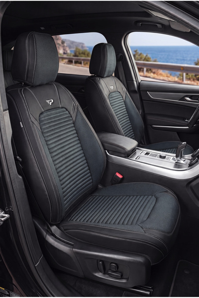 Panda Kılıf Panda Premium Grand Serisi Leather and Linen Fabric Car Seat Cove...