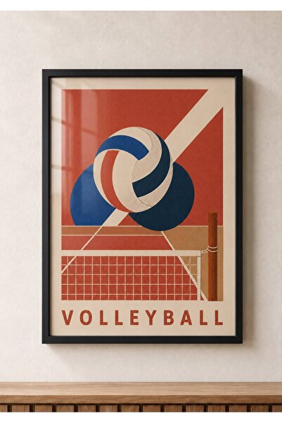 artera casa Match Point – Retro Voleybol Dekoratif Tablo