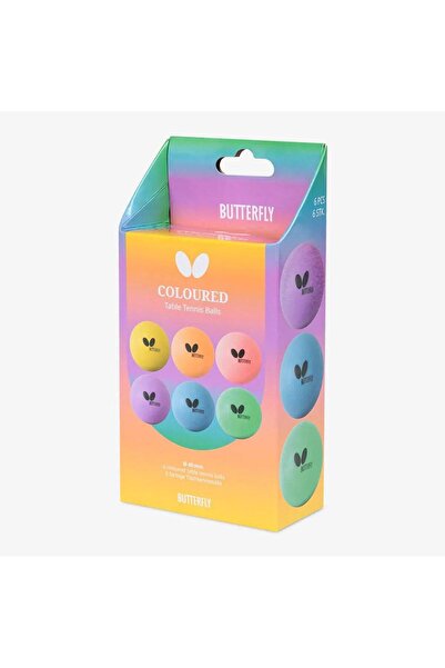 BUTTERFLY Renkli Masa Tenisi Topu - Coloured Balls(6'lı Paket) - 7011630440