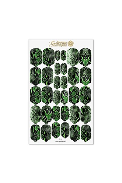 GELAXYO Nail Wraps - W34 - Nile Crocodile