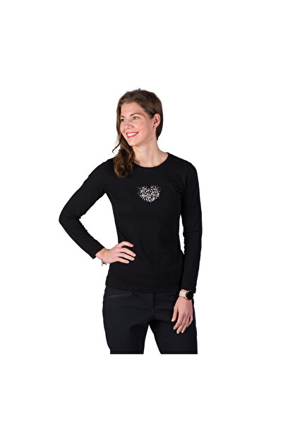 NORTHFINDER TR-6074OR tricou de damă din bumbac organic slub NUUTTI, Negru
