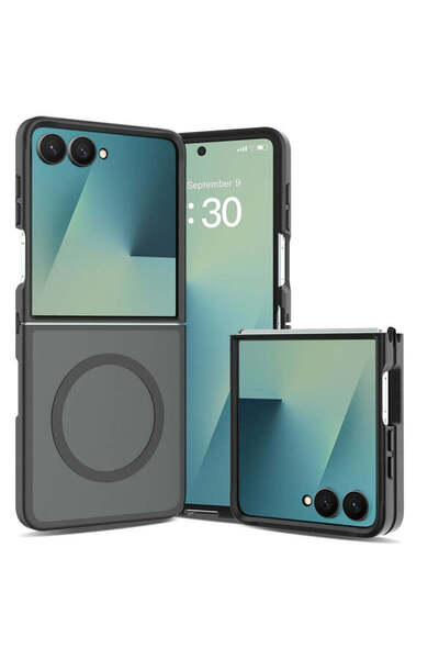 Techsuit Калъф за Samsung Galaxy Z Flip8, PureFrost MagSafe, черен матов