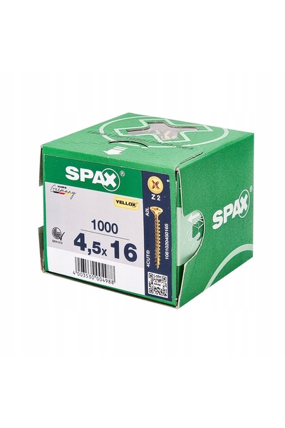 ABC SPAX Șuruburi Universale Spax 4.5 X 16 1000 Bucăți Pz2
